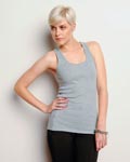 Bella Ladies 2x1 Rib Racerback Longer Length Tank