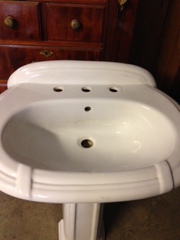 Pedestal sink,  new. $75 - 27W x 20-1/2D,       ........................