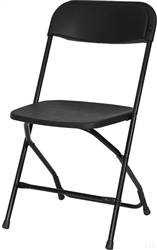 Wedding Black Plastic Folding Chair at folding chairs tables discount