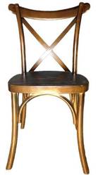 X Back Banquet Fruitwood Chairs - Larry Hoffman