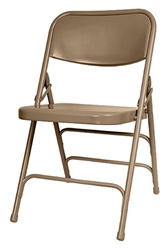 wholesale-foldingchairstables-discount.com -  Beige Metal Folding Chai