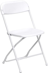 folding-chairs-tables-discount - White Poly Folding Chair