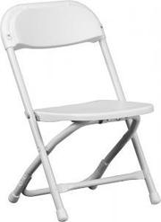 Folding-Chairs-Tables-Discount.com - White Kids Folding Chair