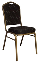 Blue Diamond Fabric Banquet Chair