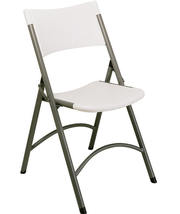 Molded Comfort Folding Chair with Stackable Chairs Larry