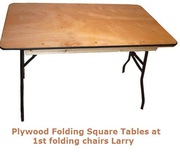 Plywood Folding Square Tables at 1st Folding Chairs Larry