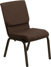 Brown Fabric Chapel Chair at Folding Chairs Tables Discount