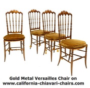 Gold Metal Versailles Chair on www.california-chiavari-chairs.com