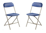 Blue Poly Folding Chair with Wholesale Chairs and Tables Discount