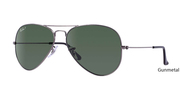 RayBan ORB3025 POLARIZED AVIATOR CLASSIC - Gunmetal - Gold 