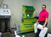 Styrofoam melting machine of GREENMAX Mars C200