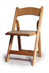 NATURAL WOOD FOLDING CHAIR 