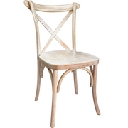 Limewash X Back Banquet Chair
