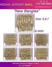 Tri-Color 7 Day Bangles-Indian Jewelry Mall