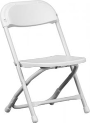 White Kids Folding Chair - Chiavari Chairs Larry
