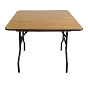 Square Plywood Folding Table - Folding Chairs Tables Larry