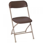 Brown Poly Folding Chair - Folding Chair Larry Hoffman