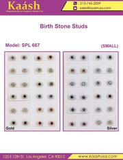 12Pair Birth Stone Studs on Wholesale Price 