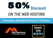 MyLightHost Offers 50% Discount on the Web Hosting Packages