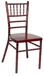 MAHOGANY ALUMINUM CHIAVARI CHAIR-larry hoffman chair
