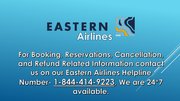Eastern Airlines Cheap Flight Booking Number- 1-844-414-9223