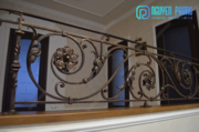 Luxury wrought iron interior railing for stairs