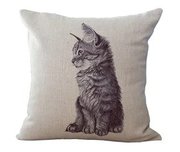 Amazing Cat Printed Throw Pillow at the Perfect Cat Shop