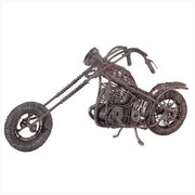 Metal Wire Artist's Motorcycle